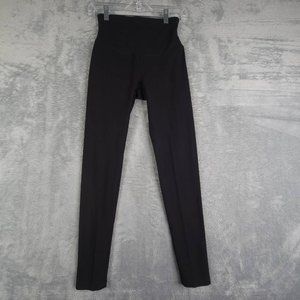 Nearly Nude Womens Leggings‎ Black Mid Rise Stretch Full Length Cotton S New